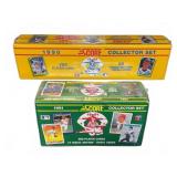 1990 and 1991 Score Baseball Collector Set Boxes