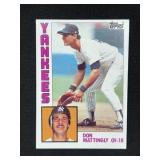 1984 Topps Don Mattingly Rookie Card #8