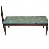 Rectangular Green Marble Top Coffee Table