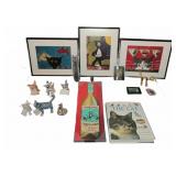Alison E. Kurek Cat Art Prints Figurines Book Lot