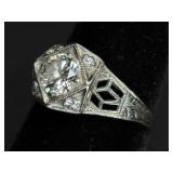 Ladies Irid Plating Diamond Ring