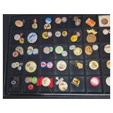 48 Vintage Pinback Buttons & Badges