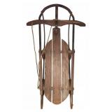 Wooden Fleetwing Snow Sled