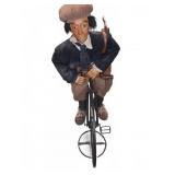 Bicycle Rider Doll with Bag and Tricycle Stand
