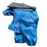 Blue Poly Tarp With Rubber Roofing