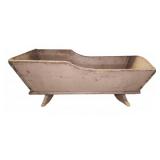 Wooden Baby Cradle With Rocker Base