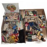 Vintage Sewing Notions and Thread Spools