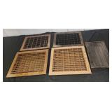 5 Metal Floor Grates Registers