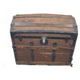 Eskine Steamer Trunk With Wood and Metal Details