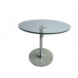 Modern Rotating Glass Side Table