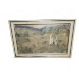 Alfred Brennan 1891 "Amid Autumn Tints" Picture