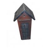 Wooden CD Storage Cabinet With Slatted Door