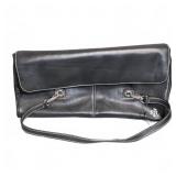 Lauren Ralph Lauren Black Leather Clutch Bag