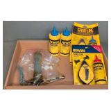 Irwin Strait-Line Chalk Reels and Chalk Bottles
