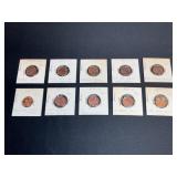 8 Lincoln Cents 1956ï¿½1958-D Die Varieties