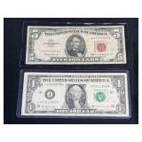 U.S. $5 Trinary SN Note, U.S. $1 Radar SN Note