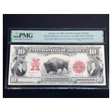 1901 $10 Bison Note PMG Reprint Lewis & Clark