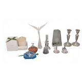 Home Decor Lot With Candles and Figurines
