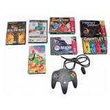 N64 Games With Boxes, PS2 Games, Controller Lot