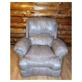 Brown Faux Leather Recliner Chair