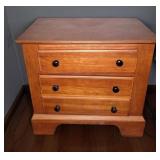 Wooden 3-Drawer Dresser, 26" L X 16" W X 20" H,