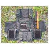 Tactical Vest and Survival Knife
