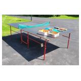 Folding Ping Pong Table With Net, Paddles, Balls