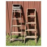 6ft & 5ft Wooden Step Ladders