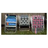 (8) Folding Lawn Chairs