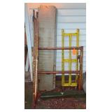 Steel Scaffold Frames with Plank and Ladder