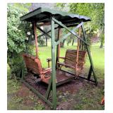 Wood Glider Swing