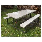 Lifetime Outdoor Folding Picnic Table w/ Benches