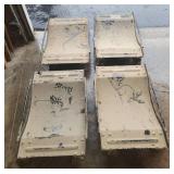 (4) Harbor Freight Steel Vehicle Dollies