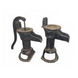 (2) Cast Iron Hand Water Pumps