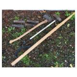 Axe, Maul, Splitting Wedges, Cant Hook