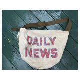Chicago Daily News Canvas Courier Bag with Strap