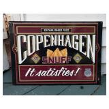 Copenhagen Snuff Metal Advertising Sign