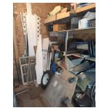 Contents of Garage Lean-To Shelving