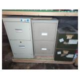 Metal Two-Drawer Filing Cabinets