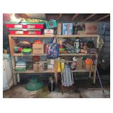 Holiday Decor and Vintage Wooden Sled