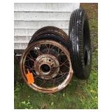 (4) Model A Wire Spoke Automobile Wheels