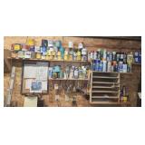 Paints, Solvents, Sprays and Brushes Lot