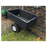 Metal Yard Dump Cart With Steel Frame and Hitch