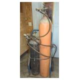Oxygen and Acetylene Welding Torch Set with Cart
