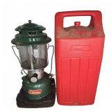 Coleman Lantern, Fuel Cans, and Carrying Case Set