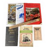 Ford Model T Restoration and Auto Parts Books