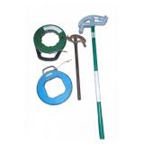 Conduit Bender and Two Fish Tapes Electrical Tools