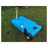 Barker Pull-Along Portable Blue Tank with Wheels