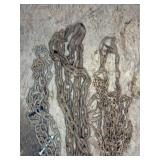 11ft Tow Chain w/ Hooks, (2) Smaller Tow Chains