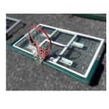 Glass Basketball Backboard with Rim and Net